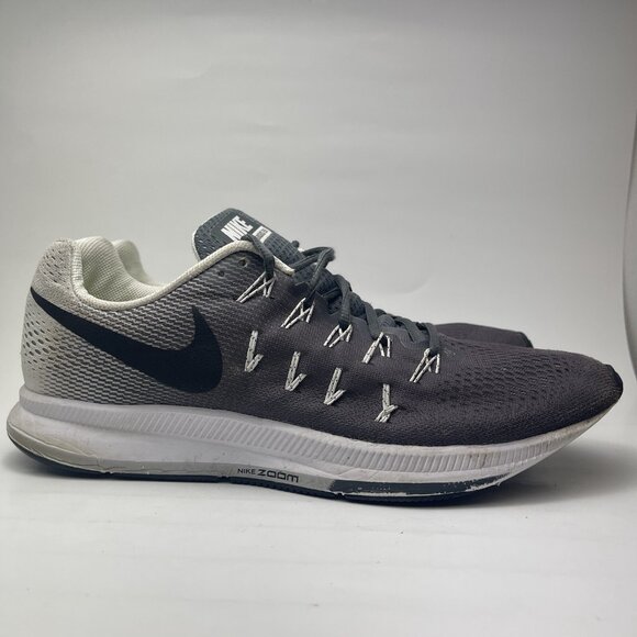 Nike Air Zoom Pegasus 33 Running Shoes 831352-002 Men's Sz: 13 Gray - Used - Picture 4 of 14